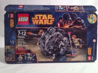 Lego Empty Box 75040 Star Wars General Grievous 