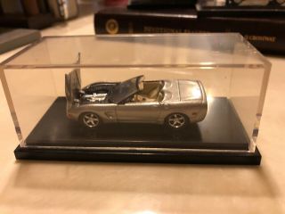 Hot Wheels Collectibles 1998 Corvette Silver Loose With Display