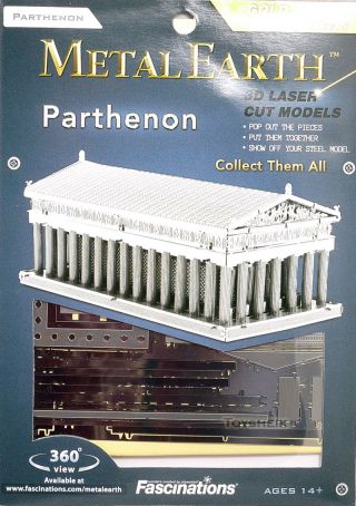 Metal Earth Parthenon 3d Metal Model,  Tweezer 010596