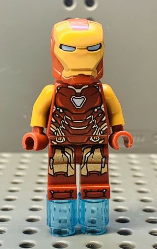 Lego Marvel Avengers Minifigure: Iron Man W/ Pearl Gold Arms Sh573 Fast