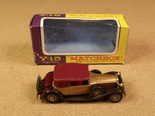 Old Lesney Matchbox Y - 15 1930 Packard Victoria Box