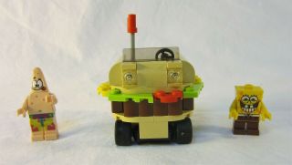 Lego Sponge Bob & Patrick Minifigures With Vehicle