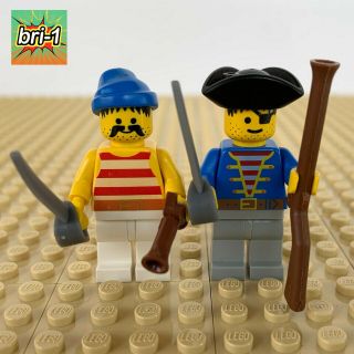 Lego Pirates: 2 Pirates Guns,  Swords,  6285,  Black Seas Barracuda,  1989