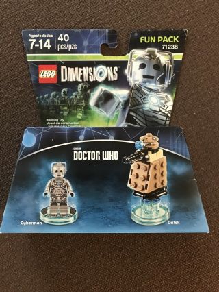 Lego Dimensions Fun Pack 71238 Doctor Who Cyberman Dalek