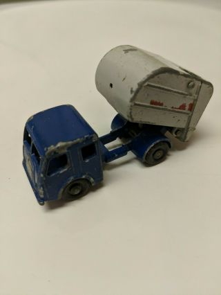 Lesney Matchbox Tippax Refuse Collector Truck No.  15 Blue Made In United Kingdom