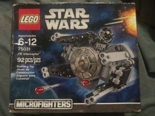Lego Star Wars Microfighters Set 75031 Tie Interceptor Fighter With Pilot