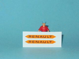 Cij072 - Décalcomanies Renault Pour Tracteur R3040 Cij En Tôle 1/10