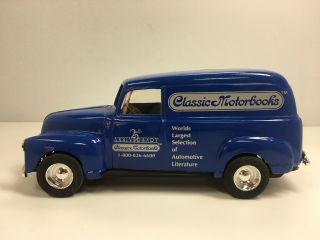 Ertl Blue 1950 Chevrolet Panel Delivery Truck Van Car Metal Die - Cast Bank 1:25