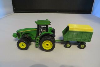 Ertl 1/64 John Deere 8430 Tractor Farm Toy Dual Wheels With Silage Wagon