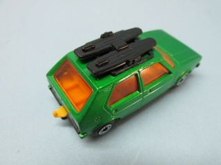Matchbox Superfast 7C VW Golf Medium Green / Narrow Roof Rack Brace 3