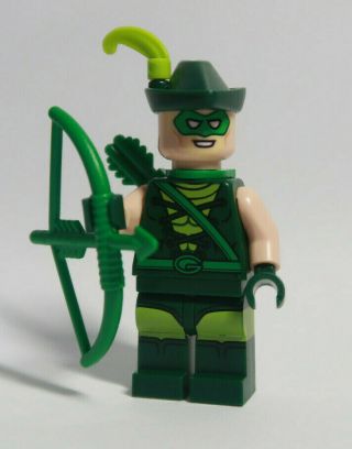 Green Arrow Dark Lime Plume 70919 Batman Movie Hero Lego Minifigure