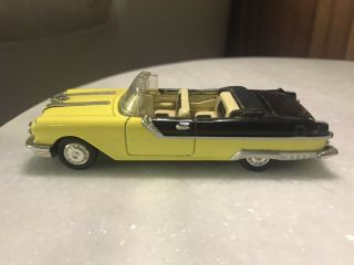 Vintage Newray Toys 1/43 Scale Die Cast 1955 Pontiac Starchief Yellow Black