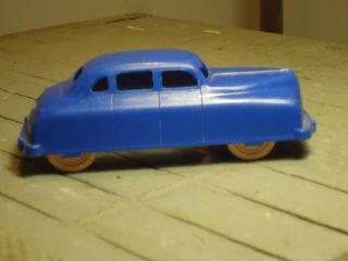 Vintage 1950s Renwal Blue Sedan Coupe No 103 Hard Plastic 4 " Made In Usa Toy Car