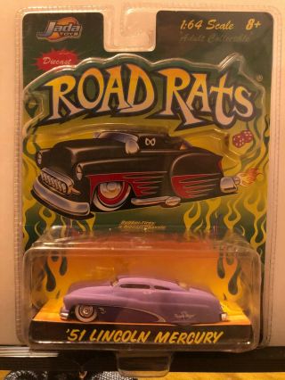 1/64 Jada Road Rats 1951 Mercury Chopped Coupe Tu - Tone Purple