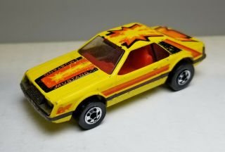 Hot Wheels Ford Mustang Turbo Yellow Loose