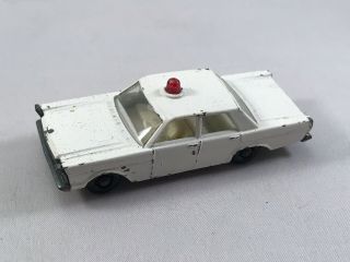 Vintage Matchbox Police Ford Galaxie 55/59