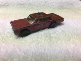 Vintage Hot Wheels Red Lines Usa 1969 Cruiser Fire Chief - (red)