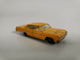 Vintage Lesney Matchbox Chevrolet Impala No.  20 Yellow Taxi Cab
