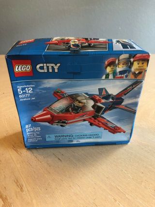 Lego City Airshow Jet 60177 Building Kit (87 Piece)