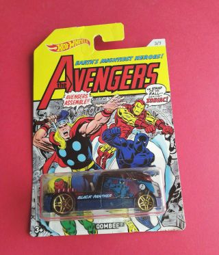 Hot Wheels - Marvel - The Avengers - Qombee - Longue Carte - Fkd55 - 7814