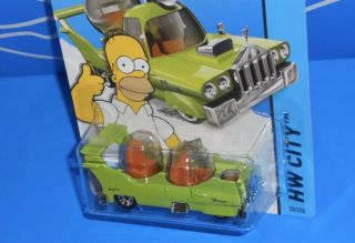 Hot Wheels Hw City The Simpsons The Homer Die - Cast Vehicle Mattel 2013
