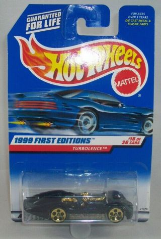 1999 Hot Wheels First Editions 18 Turbolence Collector 923 21070