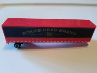 Road Champs 1/87th Scale Die Cast And Plastic Semi Tractor Trailer " Boars Head "