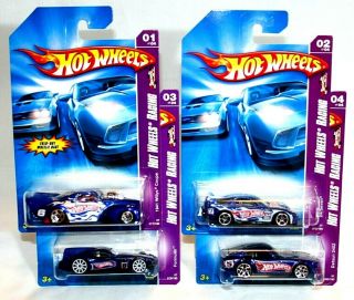 2007 Hot Wheels Racing Complete Set Of 4 Cars 1/64