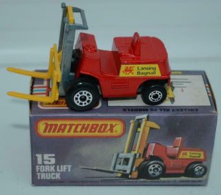 Mrr - Lesney Matchbox Superfast - Fork Lift Truck 15