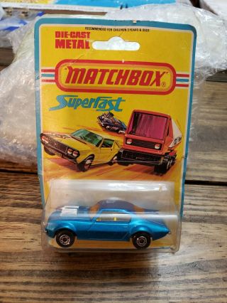 Vintage 1975 Matchbox Superfast Pontiac Firebird No.  4 On Card