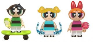 Power Puff Girls Bubbles,  Blossom,  Buttercups Set Minifigure Figure Usa