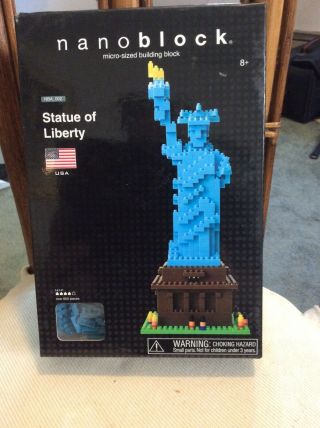 Nanoblock Statue Of Liberty Micro - Sized Building Block Construction Toy In B