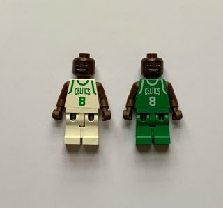 2002 Lego Mini - Figure Nba Antoine Walker 8 Boston Celtics White / Green
