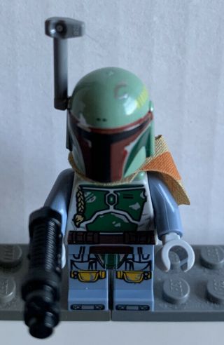 Star Wars Lego Minifigure Boba Fett Bounty Hunter,  Blaster,  Cape 75137 75243