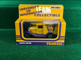 Vintage Matchbox Ford Model A Van Mb38 1992 University Of Washington Huskies