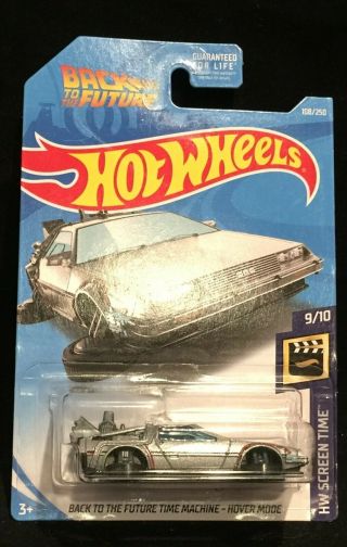 Hot Wheels Screen Time Back To The Future Time Machine Hover Mode [lot 1779]