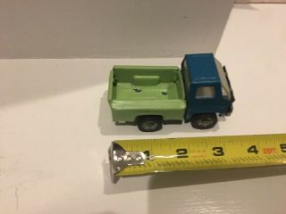 Marx Truck 3 1/2 " Vintage Metal Toy Blue & Green,  Made In Japan
