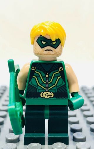 Lego Heroe Justice League Green Arrow,  Bow Minifigure Sh153 Fast