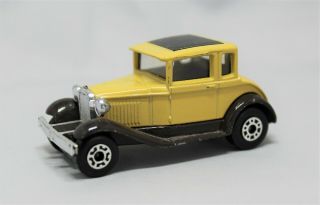 " Matchbox Superfast No73 Ford Model A In " Beige & Brown With Clear Glass "