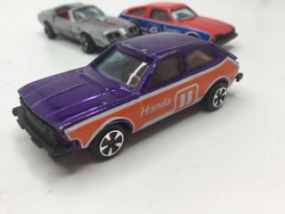 Vintage 1979 Kidco Die Cast Purple Honda Accord 2 Hatchback 1:64 Hong Kong