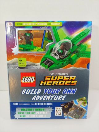 Heroes Lego Build Your Own Adventure Green Lantern Mini Figure Book 84 Pc.