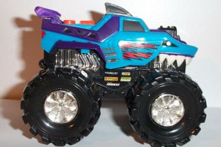 Toy State Road Rippers Monster Truck Shark Blue Purple Mini 5 Inch