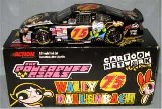 2000 Wally Dallenbach Power Puff Girls 1:24 Scale Nascar Diecast Car Bank