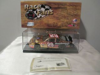 2002 Action 1/24 Scale 29 Kevin Harvick Gm Goodwrench 24k Gold Car 1 Of 2508