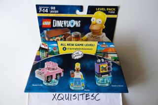 Lego Dimensions 71202 The Simpsons Level Pack - Homer,  Car,  Taunt - O - Vision