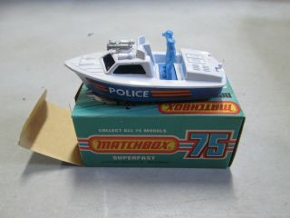 Matchbox Superfast Police Launch 52