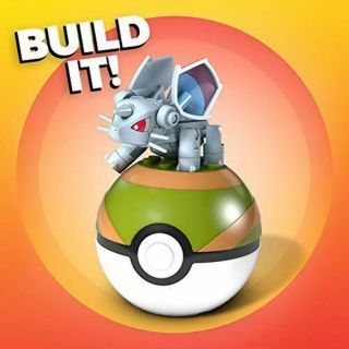 Mega Construx Pokemon Nidoran Figure Building Set with Poke Ball 3