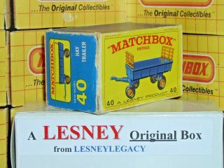 Matchbox Lesney 40c Hay Trailer Type E4 Empty Box Only