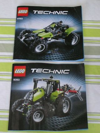 Notice Building Instruction Booklet Lego Technic Farm Set 9393 Tractor