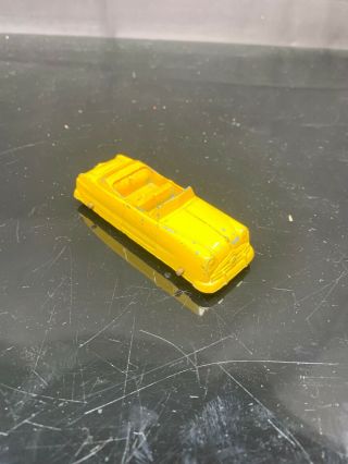 Vintage Die Cast Tootsietoy Car Convertible Yellow